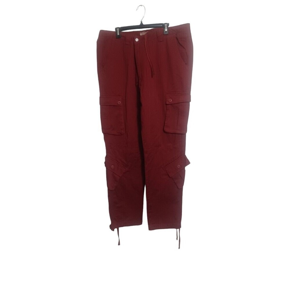 Matchsticks Cargo Pants Red 44x32 5XL Men NWT